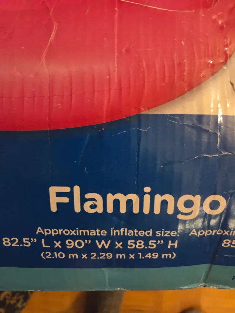 Summer Waves Flamingo Pool Float - Like New! image indicator(2)