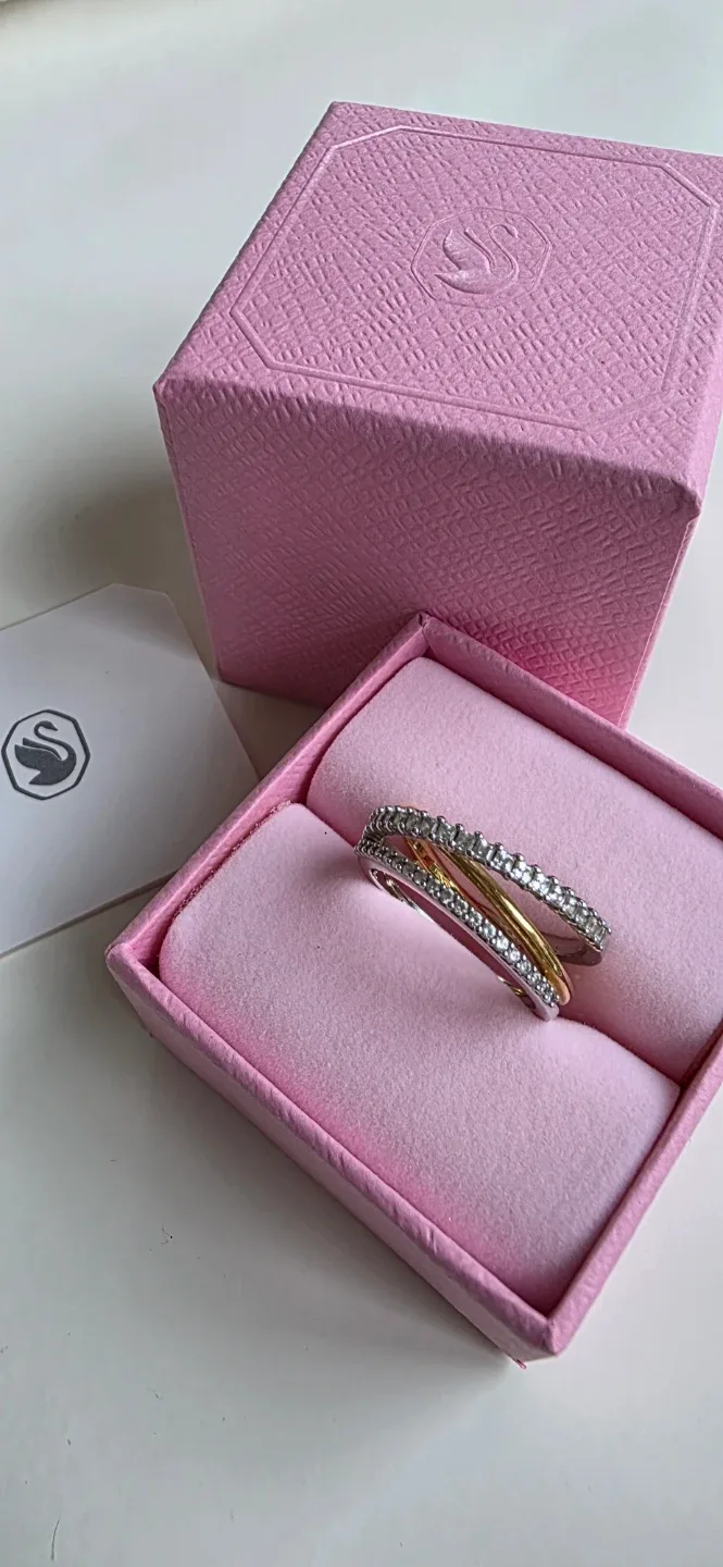 Swarovski Hyperbola Ring 3 Band Size 58 image indicator(2)