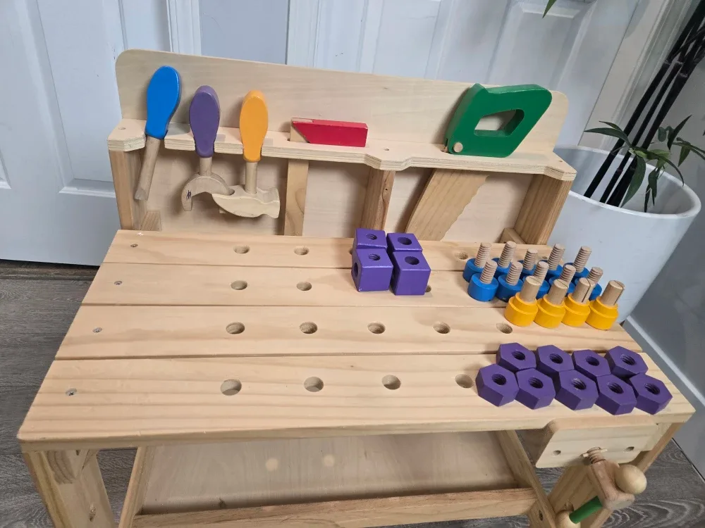 Kids wooden tool bench image indicator(7)