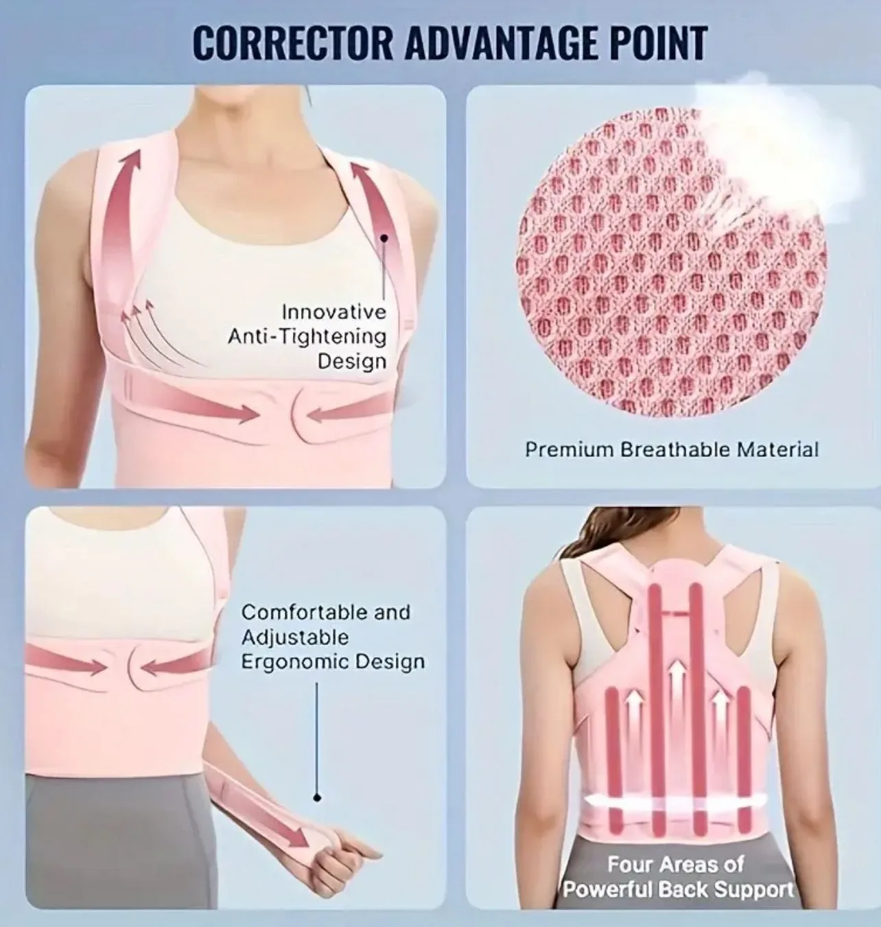 Pink Posture Corrector image indicator(3)