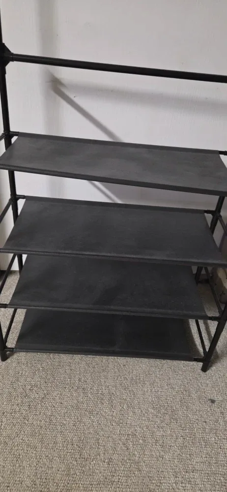 Coat Rack Shoe Organizer - Black image indicator(5)