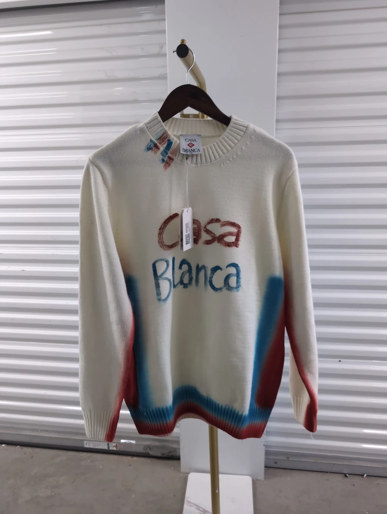 Casa Blanca Paris Cotton Sweater - Size M