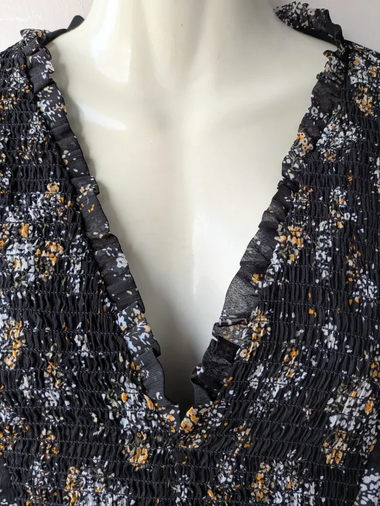 Floral Print Dress - Black image indicator(5)