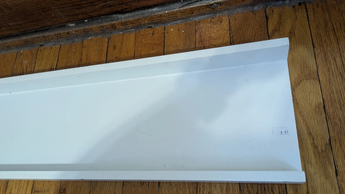 White Floating Wall Shelf - photo 4