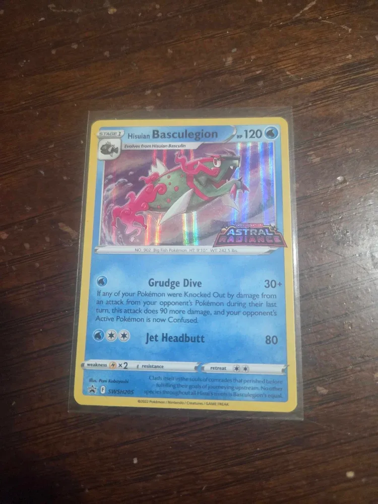 Hisuian Basculegion Pokemon promo card