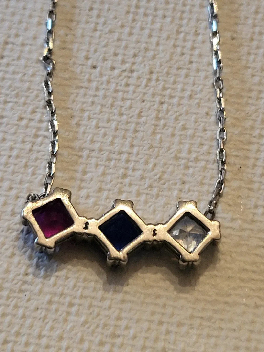 Silver 925 Necklace with Coloured Stones image indicator(5)