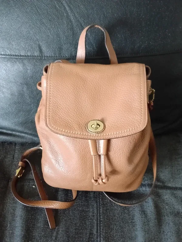 Coach Leather Backpack
