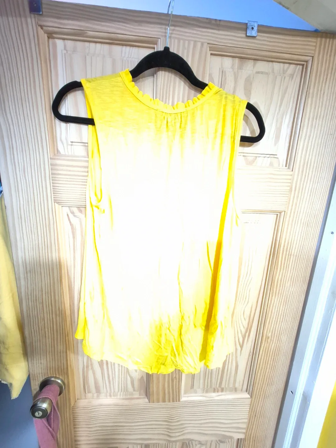 Zac & Rachel Women's Yellow Sleeveless XL blouse image indicator(3)