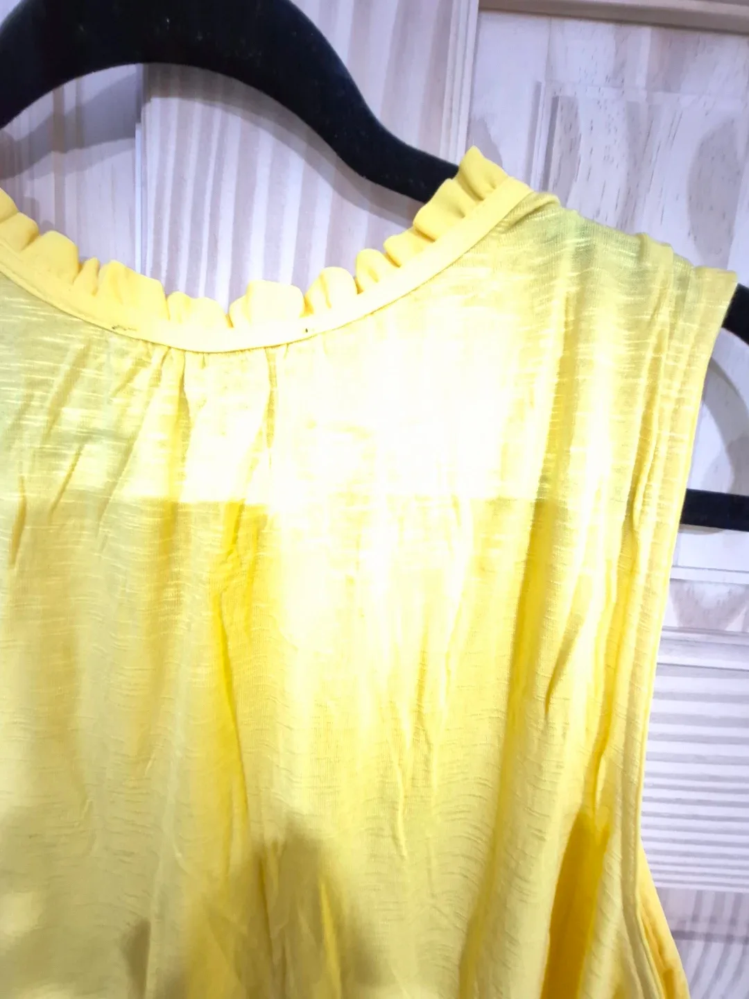 Zac & Rachel Women's Yellow Sleeveless XL blouse image indicator(4)