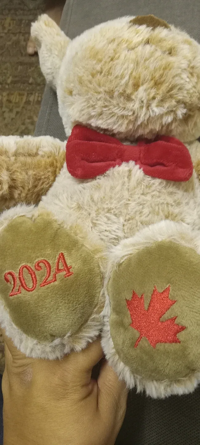 Dog Plush Toy with Bow Tie image indicator(3)