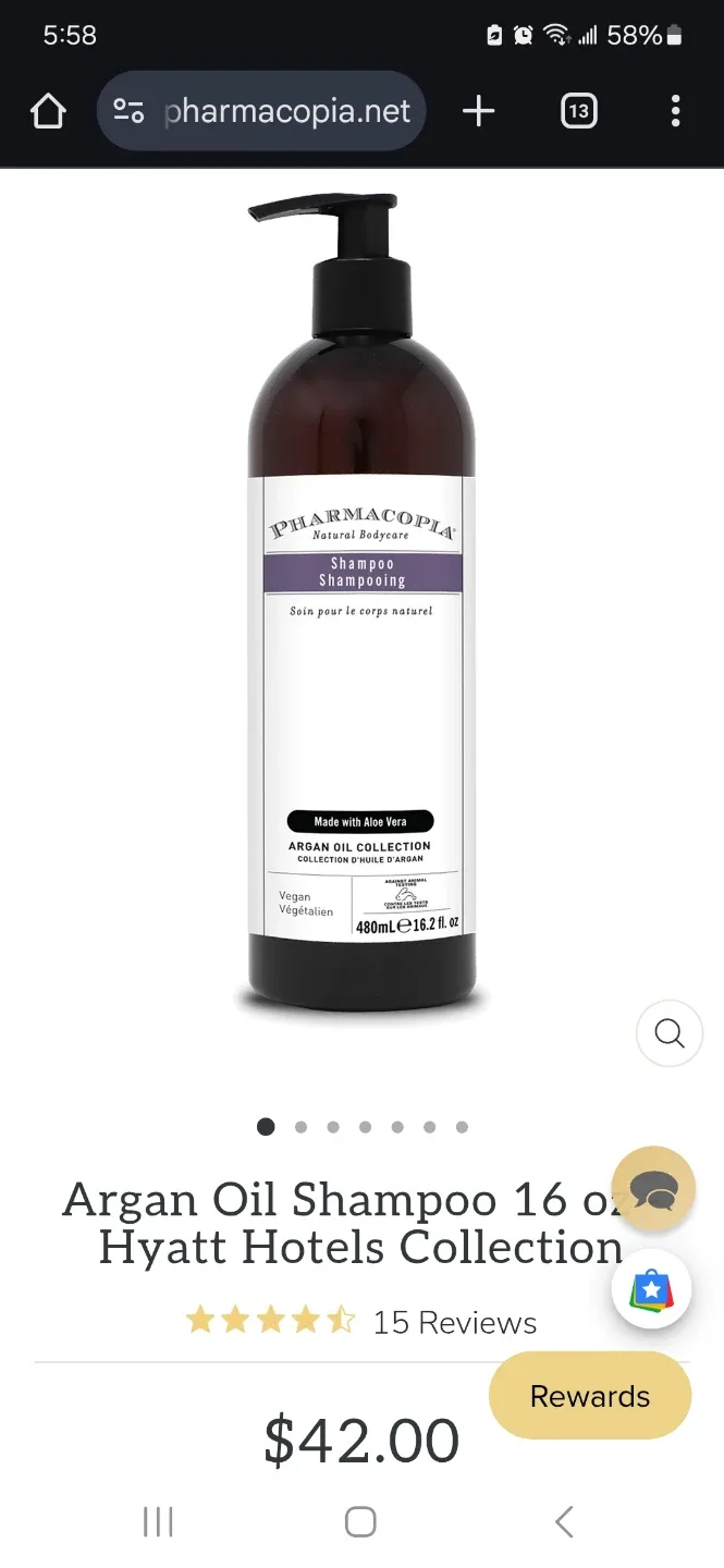 New - Pharmacopia Argan oil Shampoo image indicator(2)