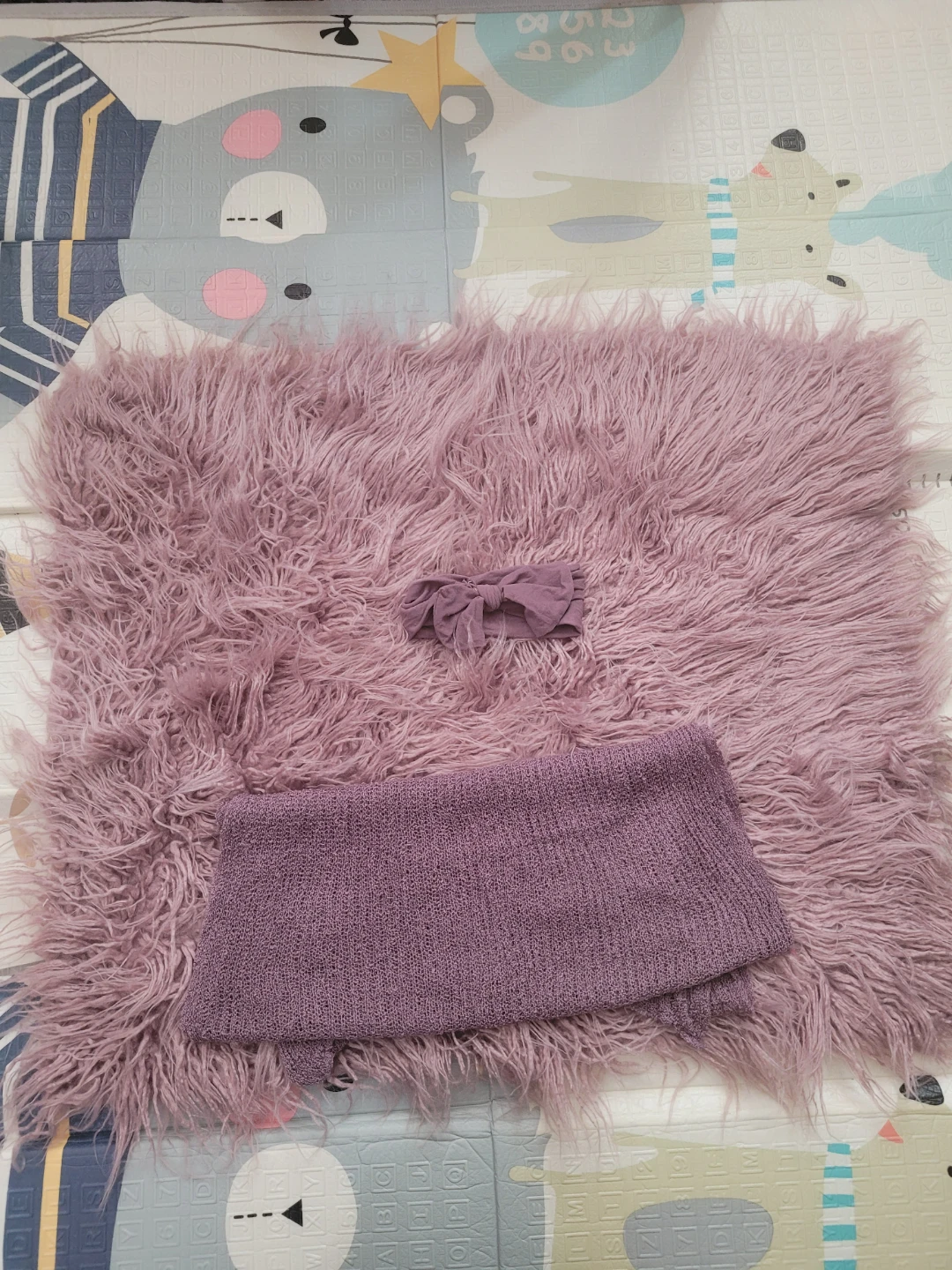 Purple Baby Photography Prop Set - photo 2