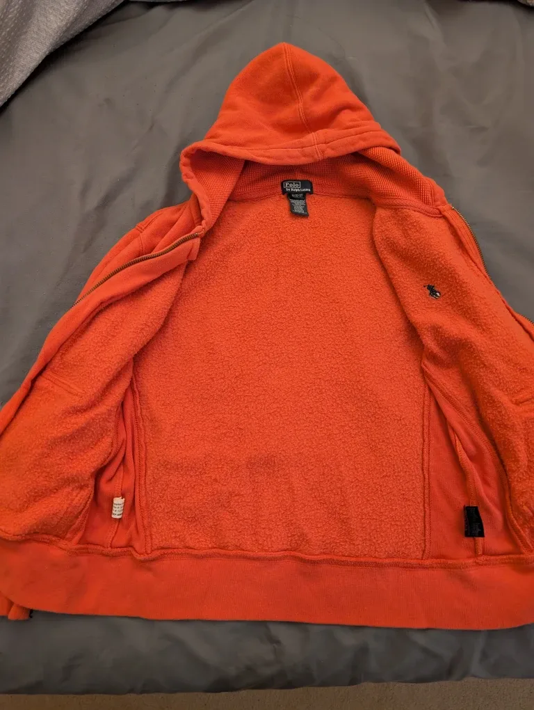 Polo by Ralph Lauren Orange Hoodie - Size M (10-12) image indicator(3)