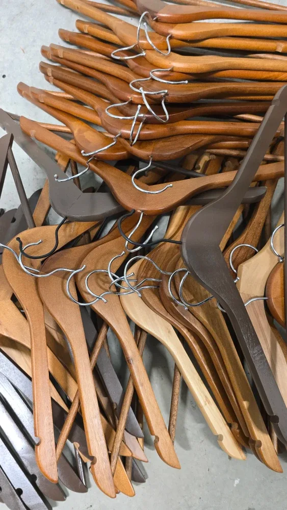 Wooden Clothes Hangers - Mixed Lot 43 pieces image indicator(2)