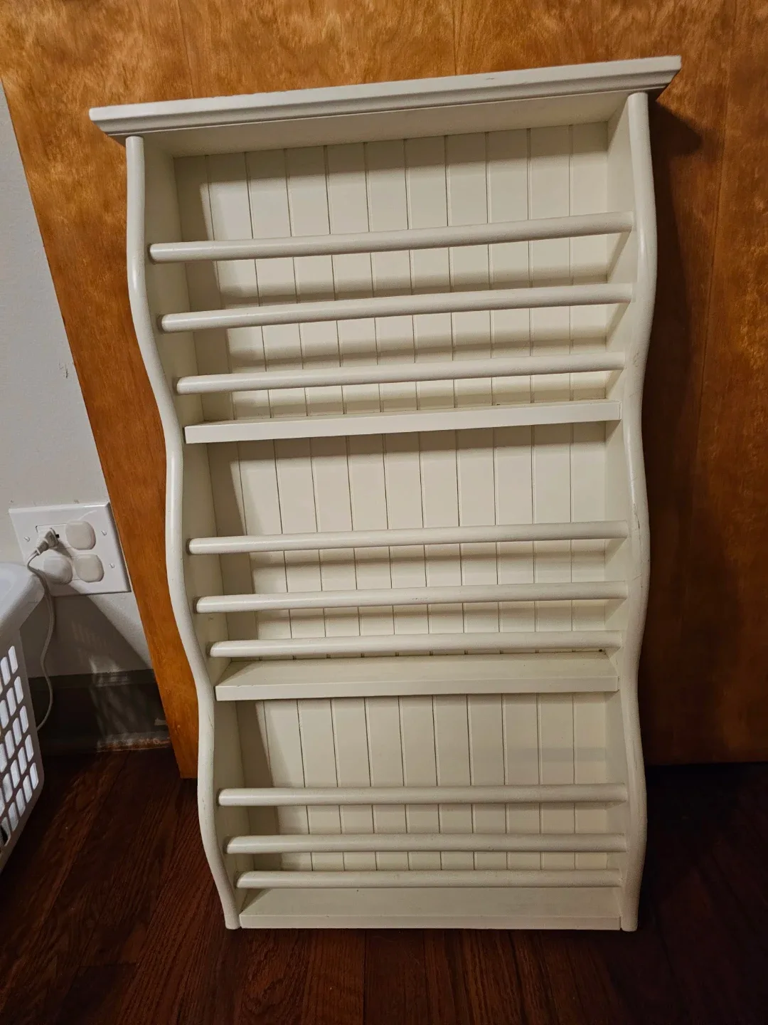 White Wooden Wall Shelf