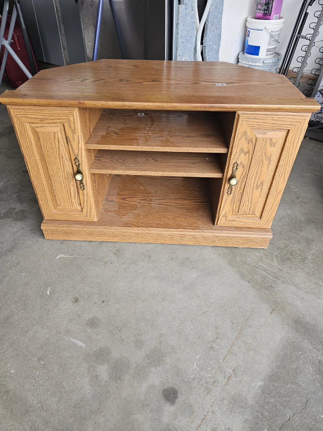 Wooden TV Stand with Storage