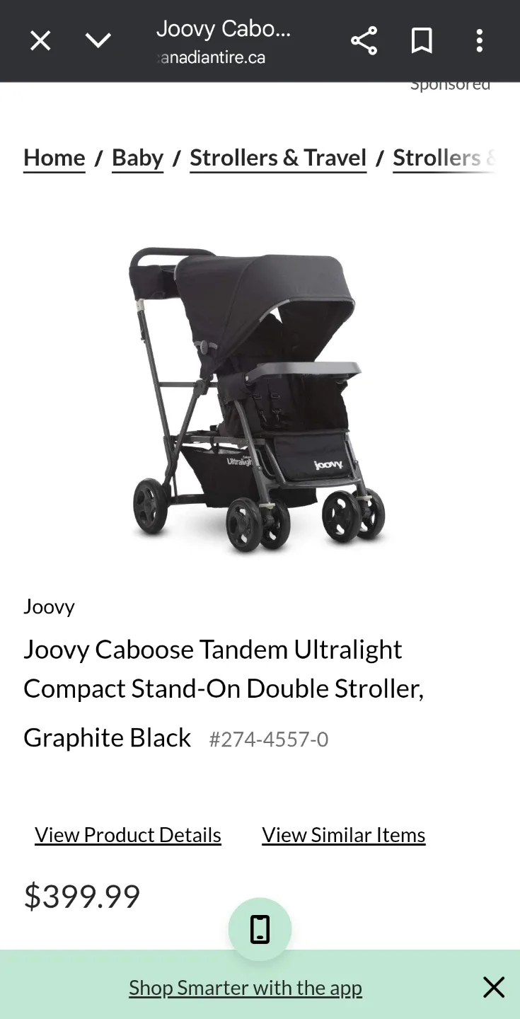Joovy Caboose Stroller for 2 kids image indicator(3)