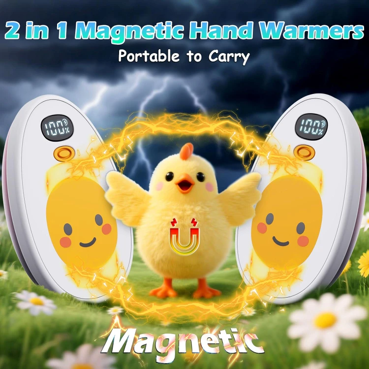 NEW 2pc Pack Egg Electric Hand Warmers Rechargeable - photo 4