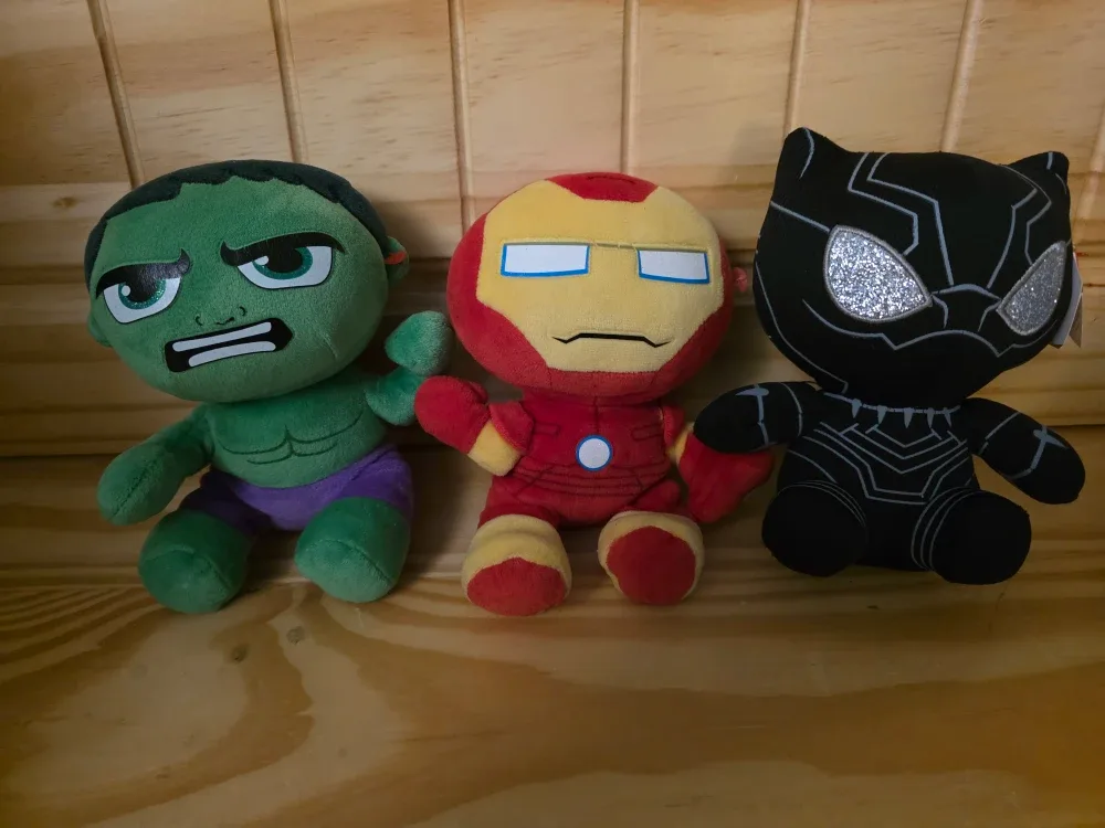 6" Marvel - iron man, Black Panther, Incredible Hulk