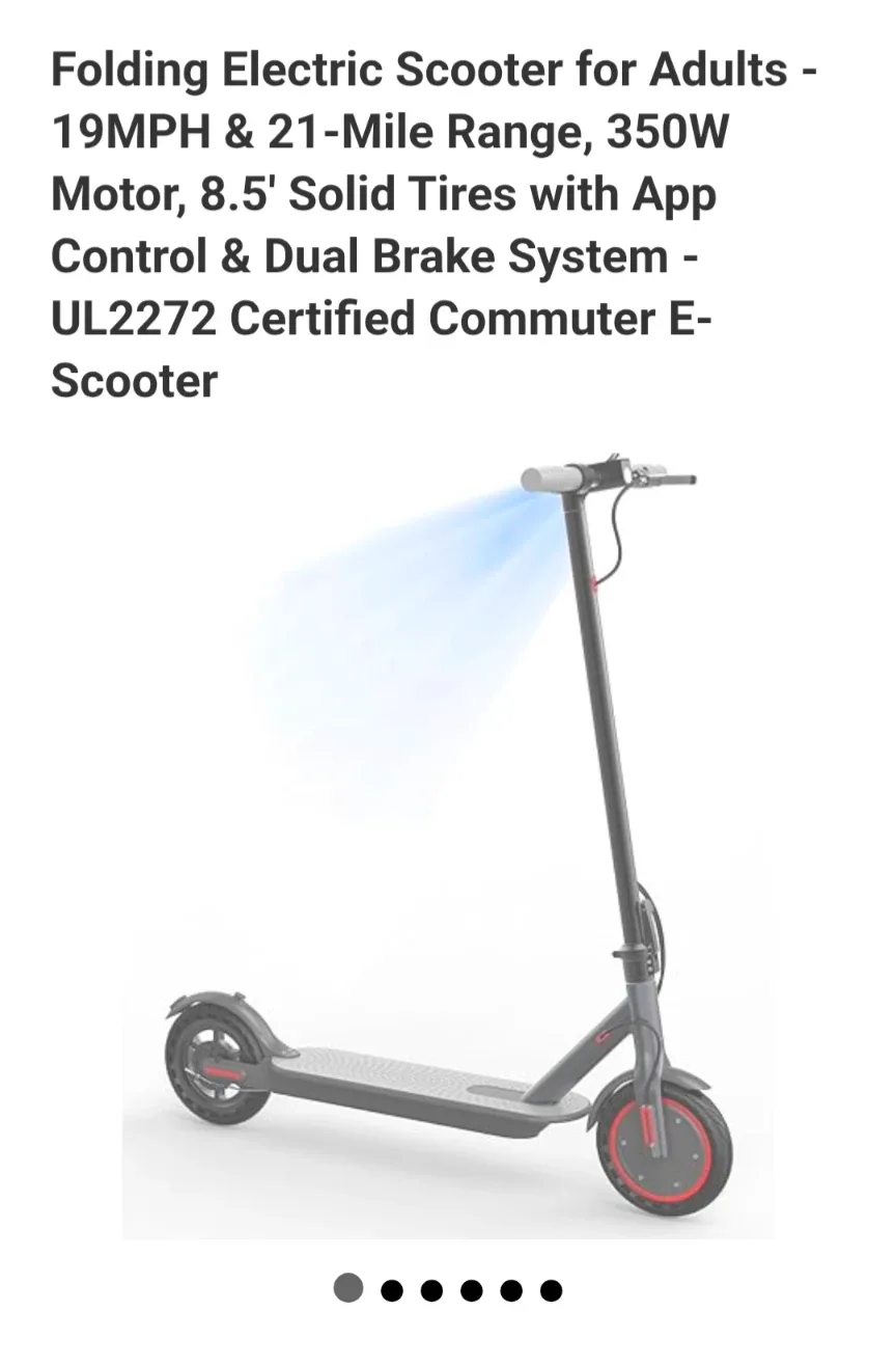 Rjuiio R-G01 Folding Electric Scooter - Like New!