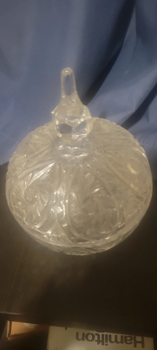 Vintage Crystal Candy Dish with Lid🥕 - photo 2