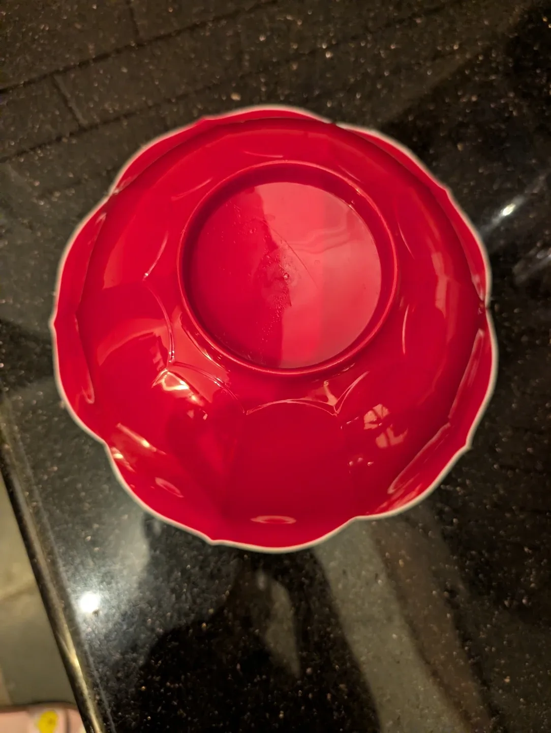 Red & White Flower Shaped Bowl 🥕 image indicator(2)