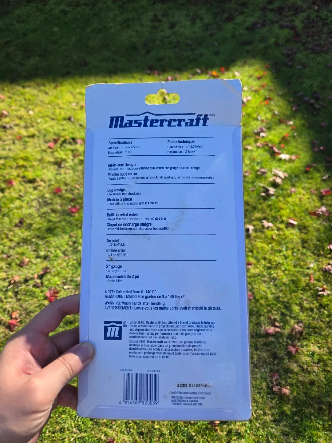 Mastercraft Tire Inflation Gun with Gauge - NEW image indicator(2)