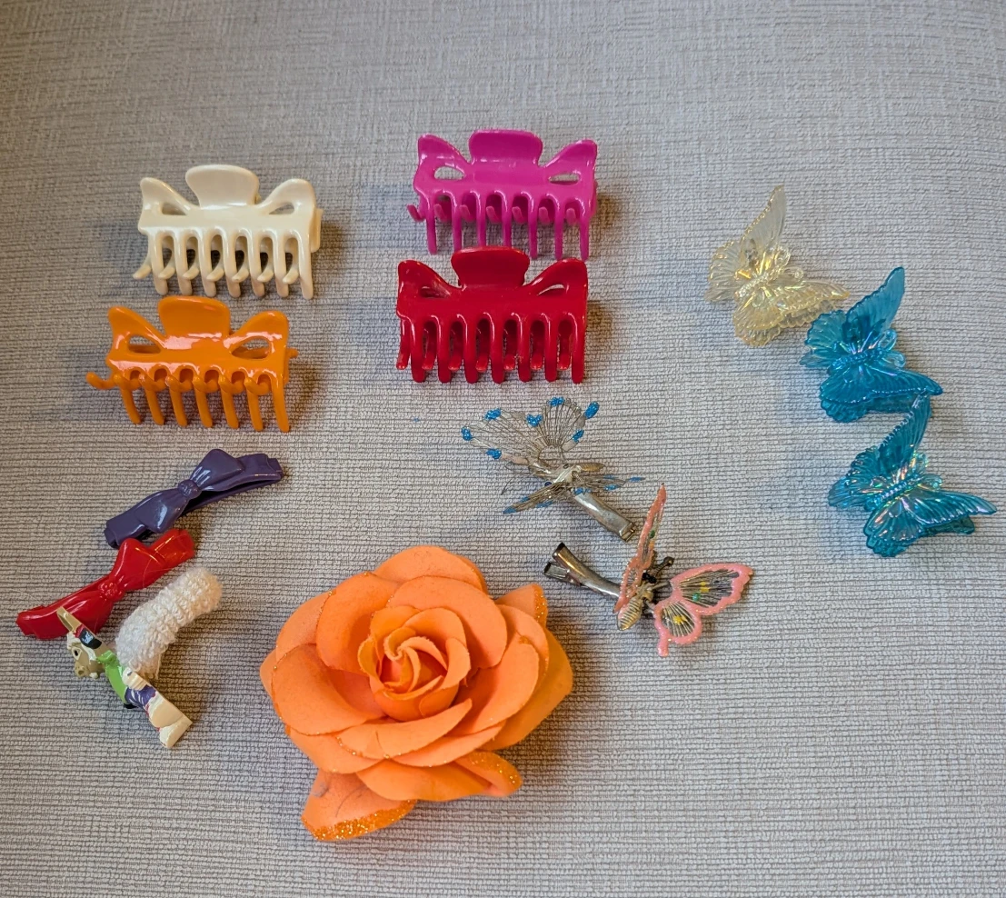 Hair Clips and Hair Accessories Bundle
