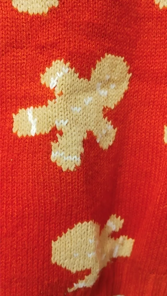 KIDS Red Gingerbread Sweater - Size S (7/8) image indicator(3)