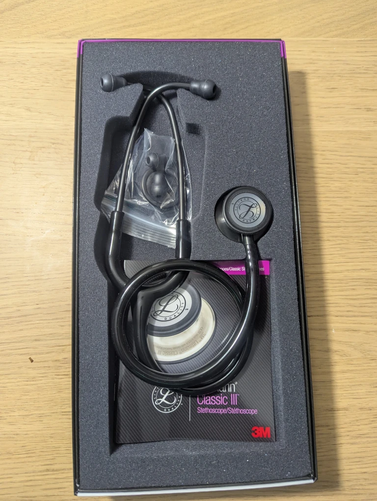 New 3M Littmann Classic III Stethoscope - Black - photo 2