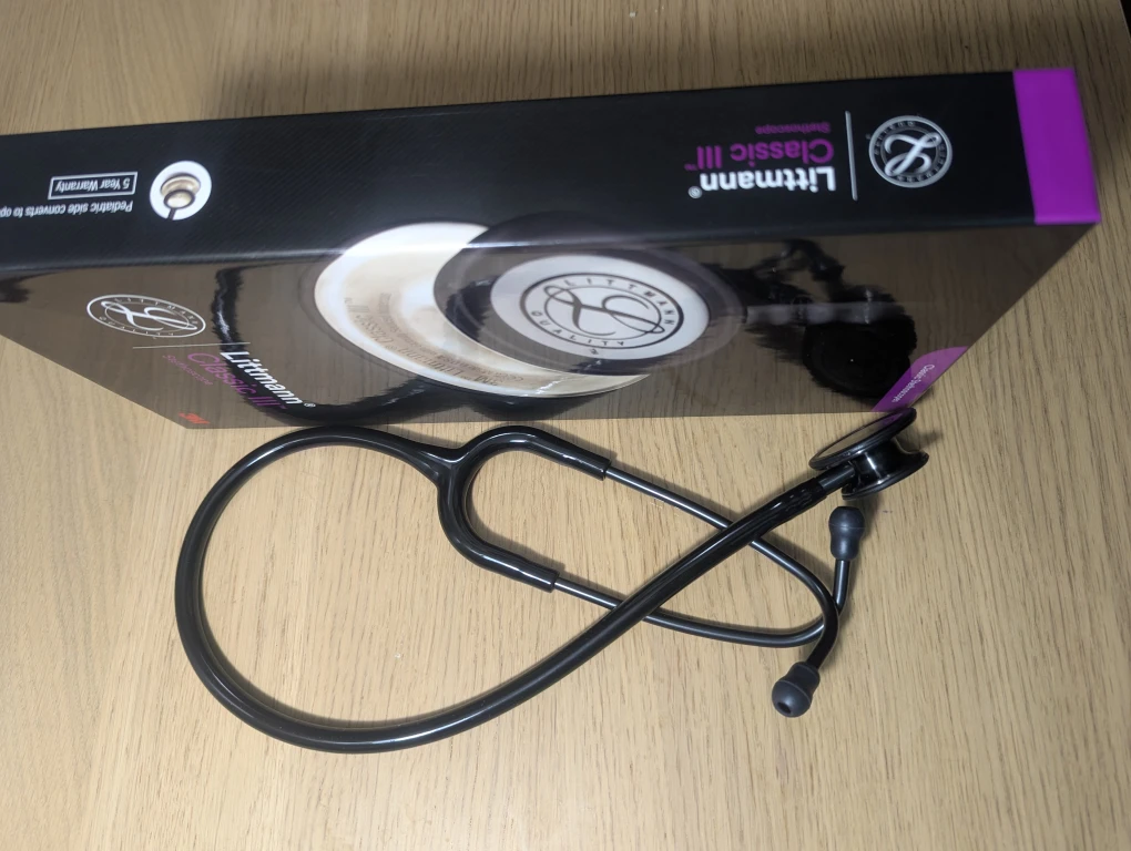 New 3M Littmann Classic III Stethoscope - Black - photo 4