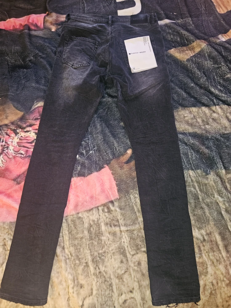 Purple Brand Slim Fit Low Rise BLACK Jeans - photo 2