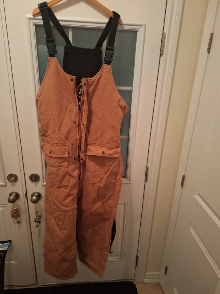 Tan Insulated Bib Overalls