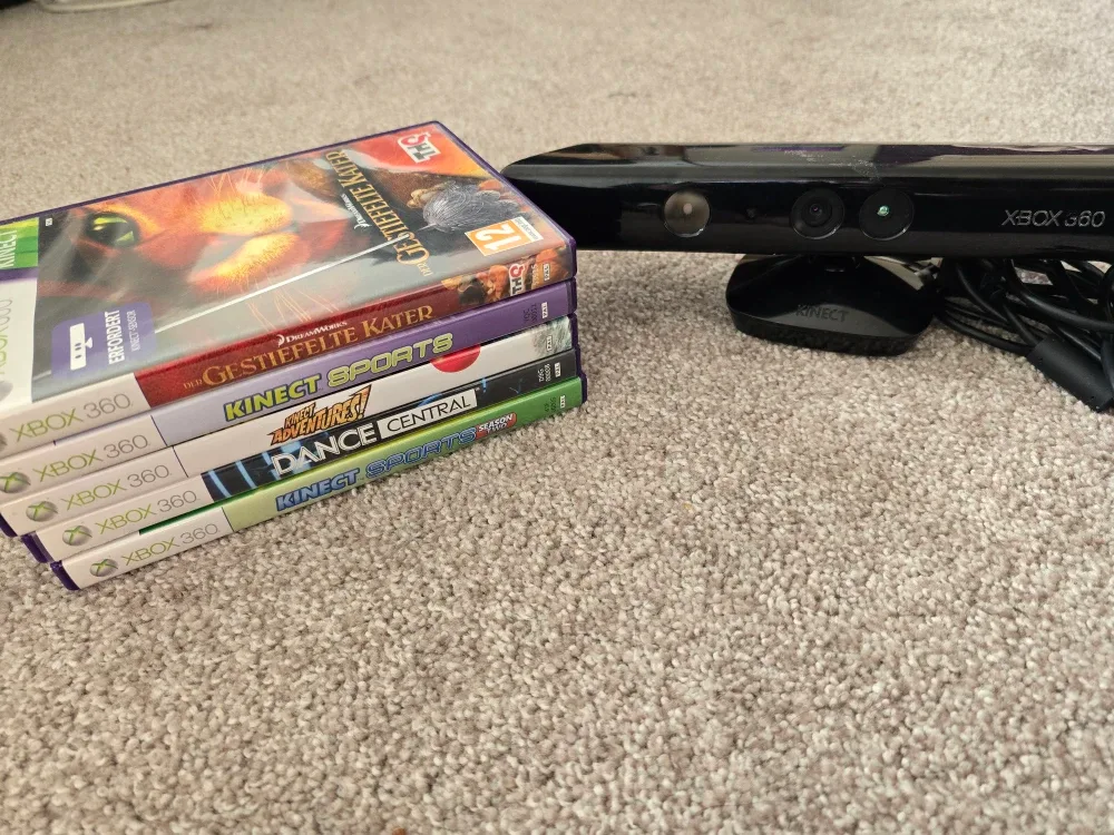 Xbox 360 Kinect Games & Sensor