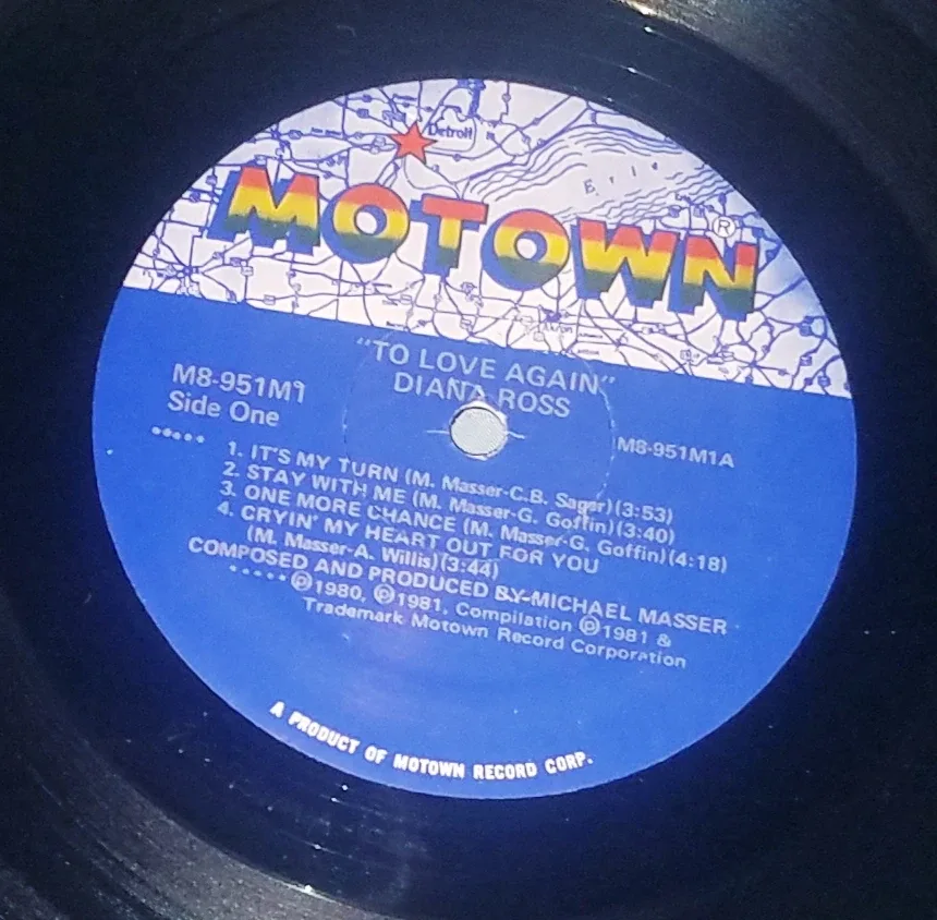 Diana Ross To Love Again VG + Vinyl LP 1981 Motown Records image indicator(7)