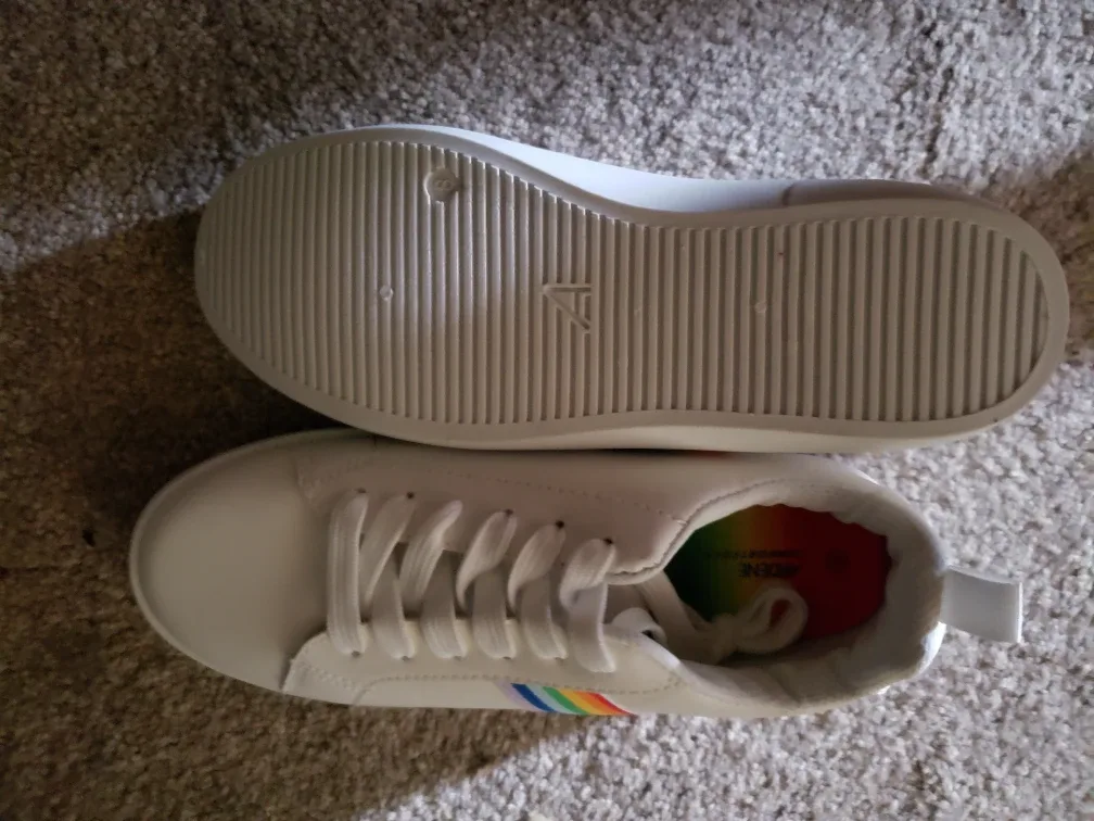 Scene White Sneakers - Size 8