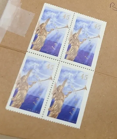 Canada Post Angel Stamps - 45 Cents Each
