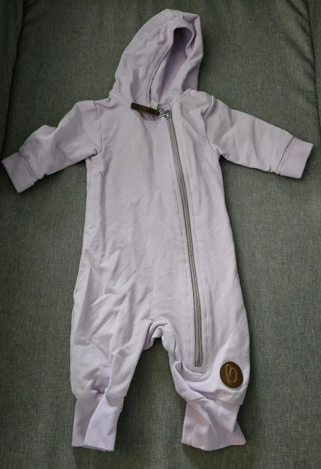 Lilac Baby Onesie 0-3M