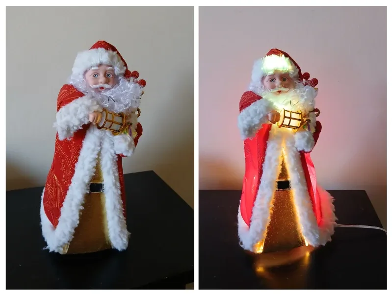 Santa Claus Figurine with Light