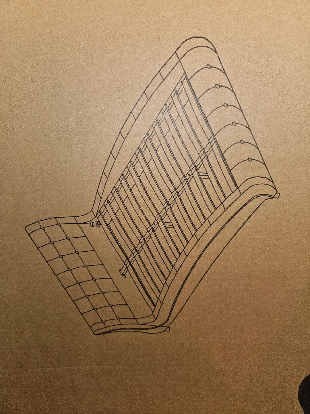 New Queen LED Bed 1144-1 Black/White image indicator(5)