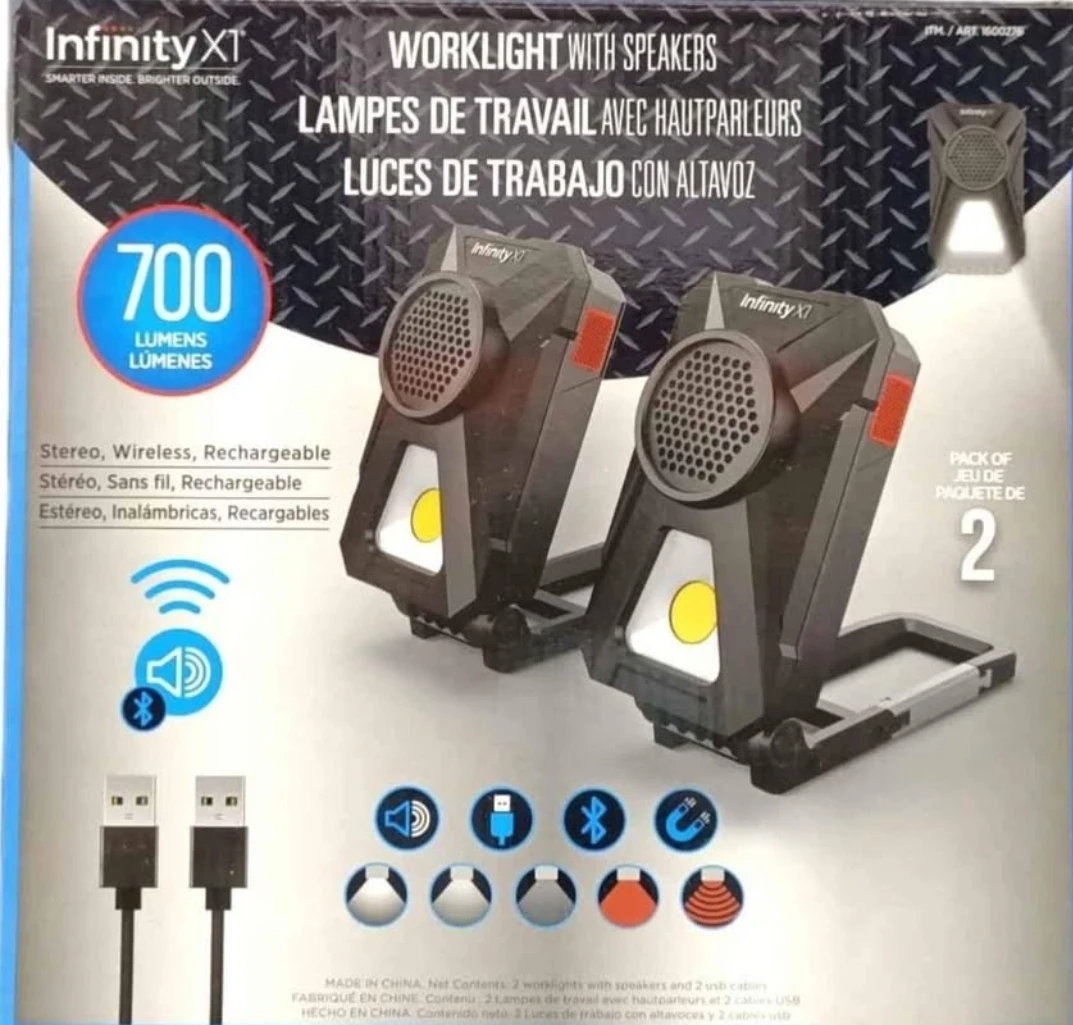 Infinity x1 bluetooth speaker work light 🥕