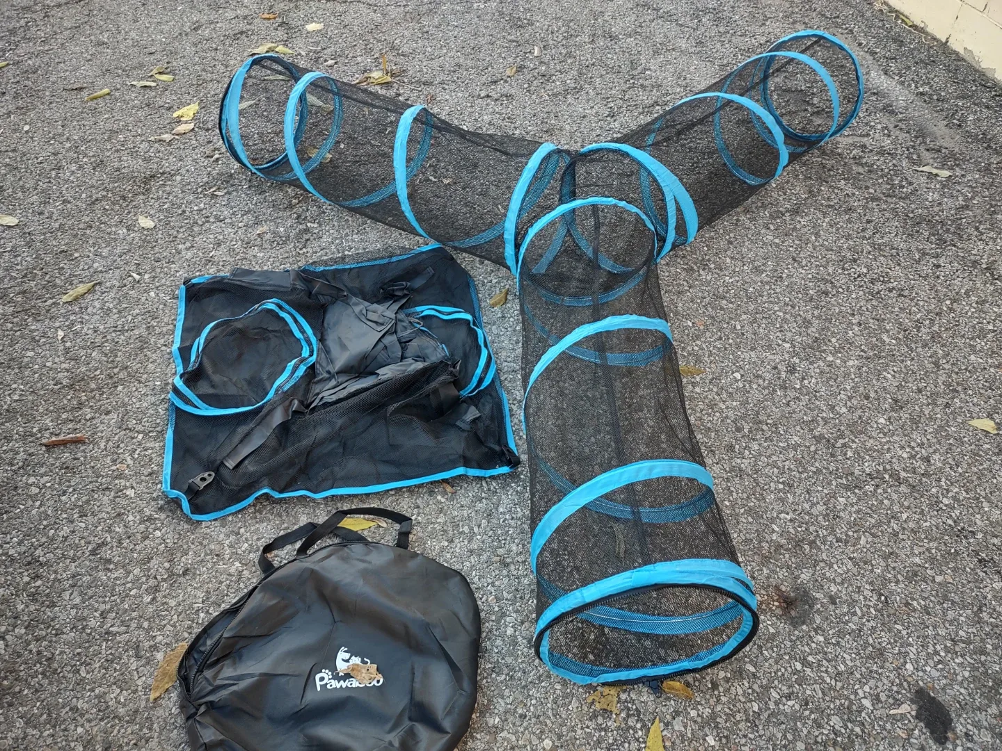 Pawaboo Cat Tunnel - Black & Blue image indicator(3)