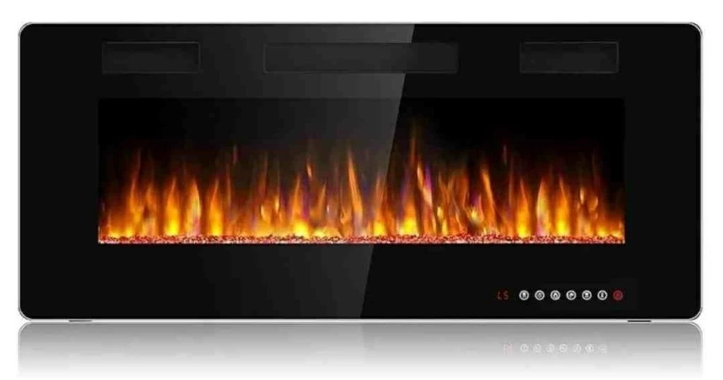 BOSSIN 42" Ultra-Thin Silence Linear Electric Fireplace