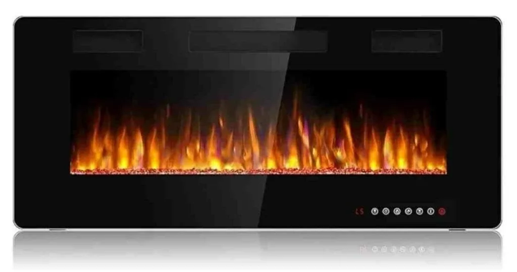 BOSSIN 42" Ultra-Thin Silence Linear Electric Fireplace