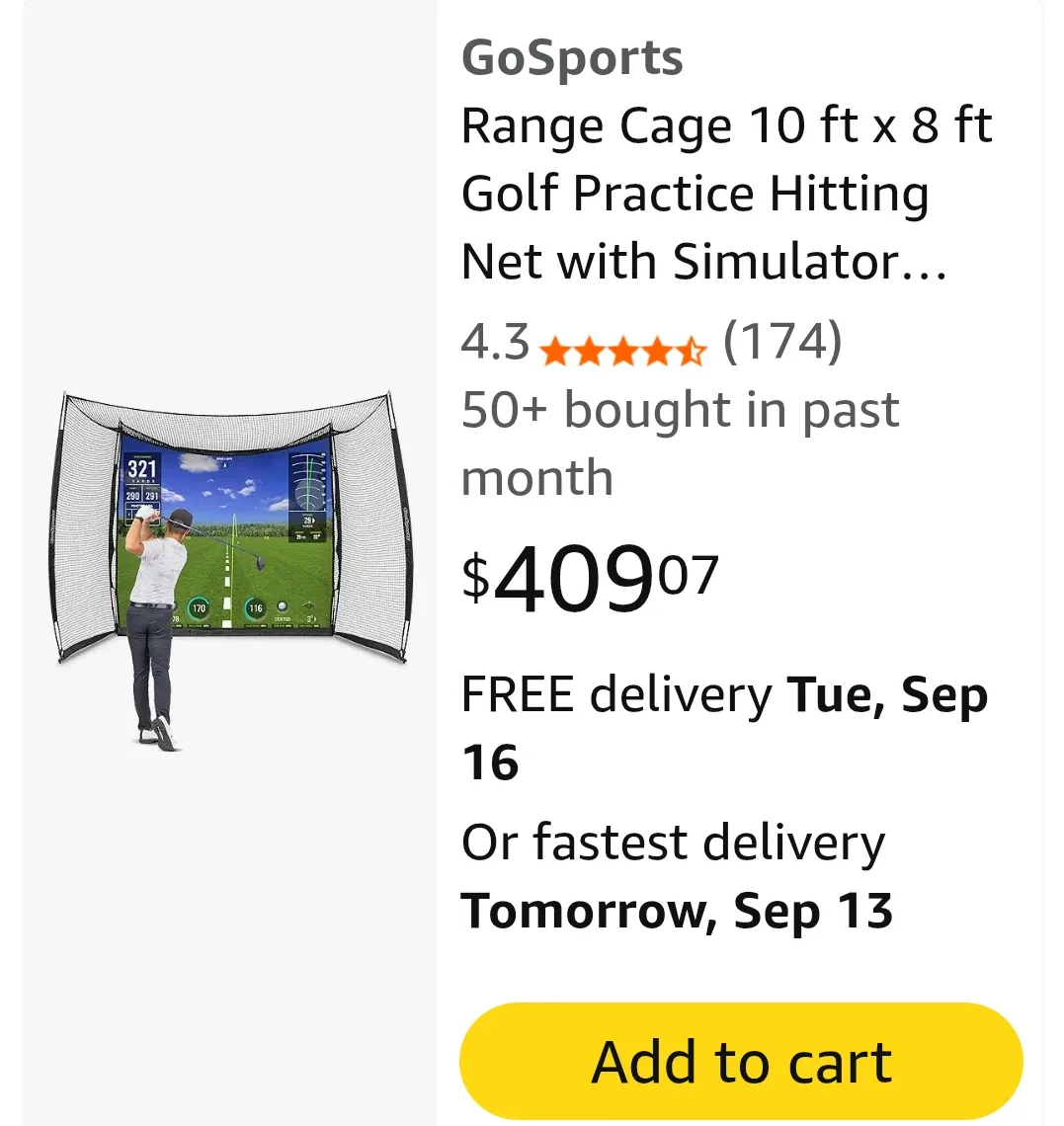 Entire Golf Sim Set up. Optishot Nova image indicator(7)