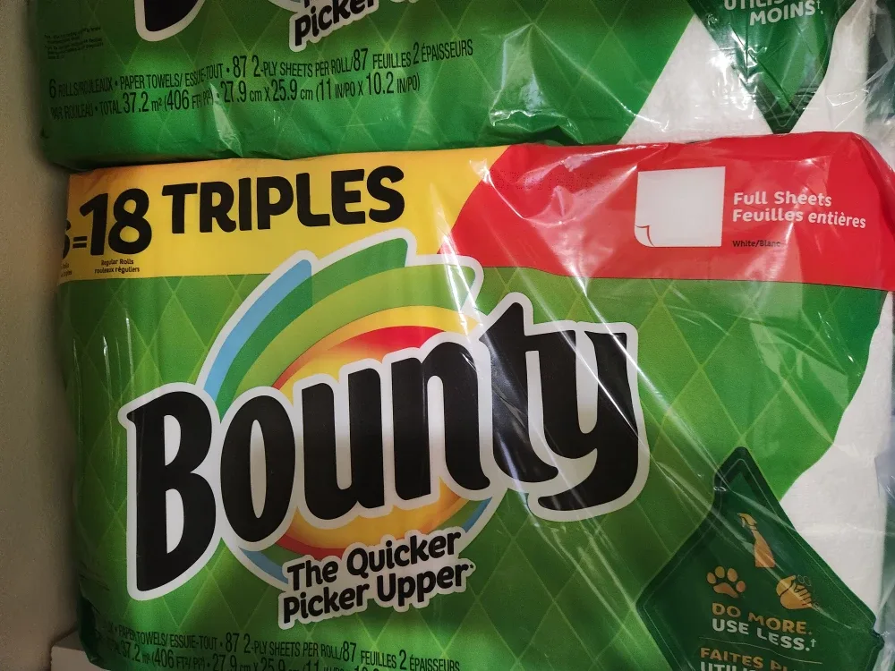 Bounty Paper Towels - 18 Triple Rolls