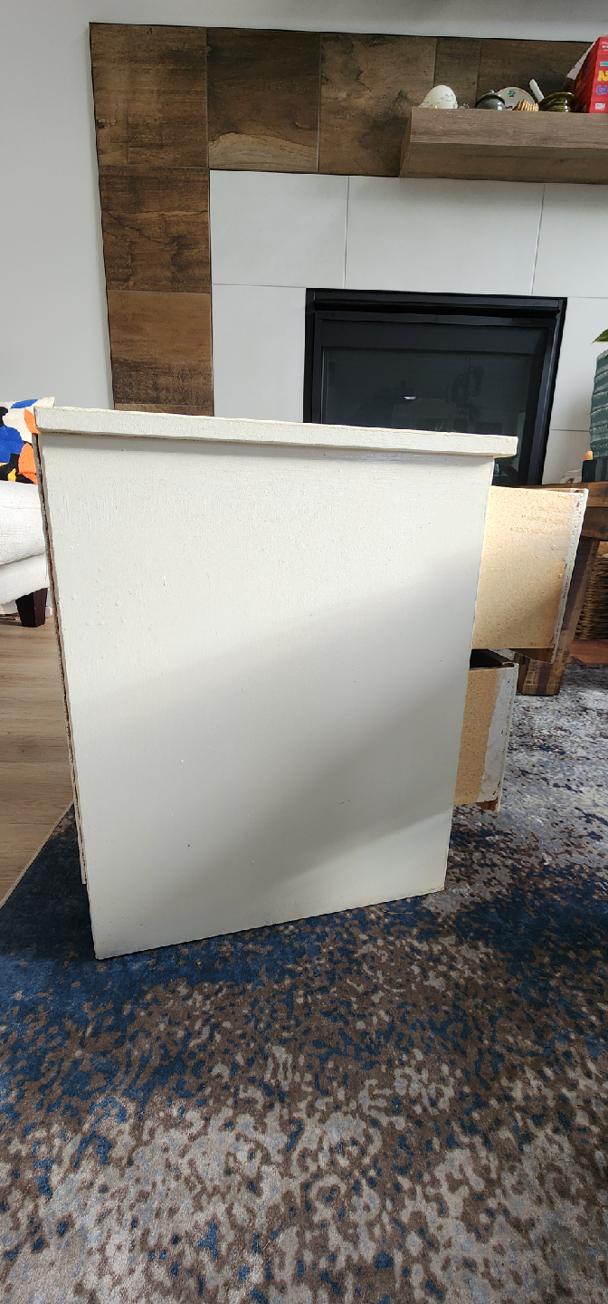 White 2-Drawer Bedside Table - photo 3