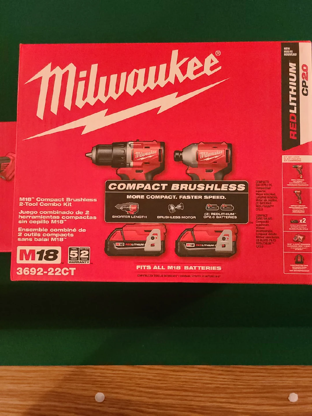 Milwaukee M18 Compact Brushless 2-Tool Combo Kit - photo 3