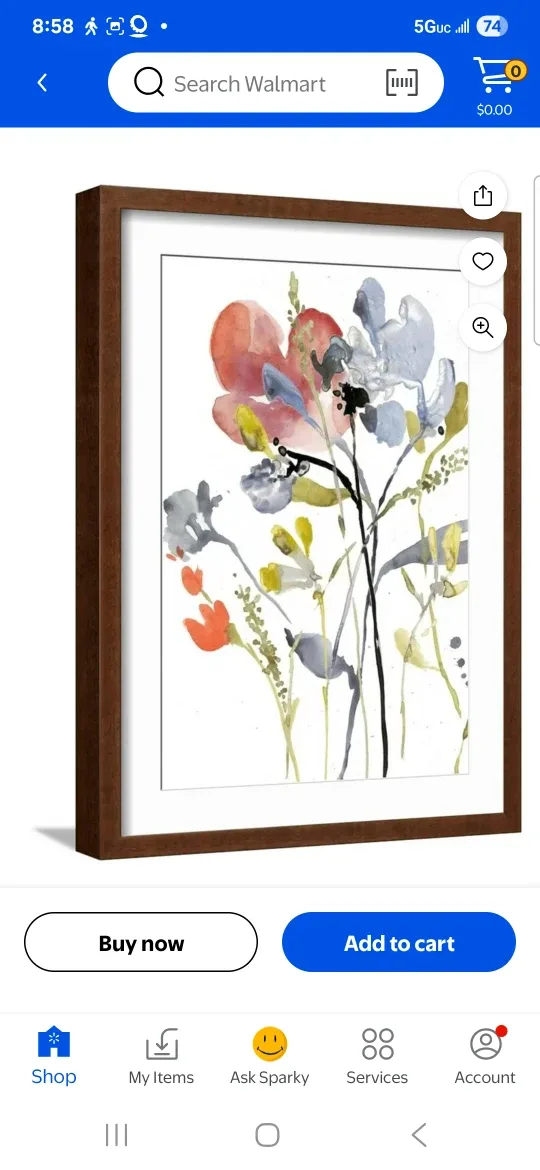 Jennifer Goldberger Framed and Artist-Signed Floral Wall Art image indicator(4)