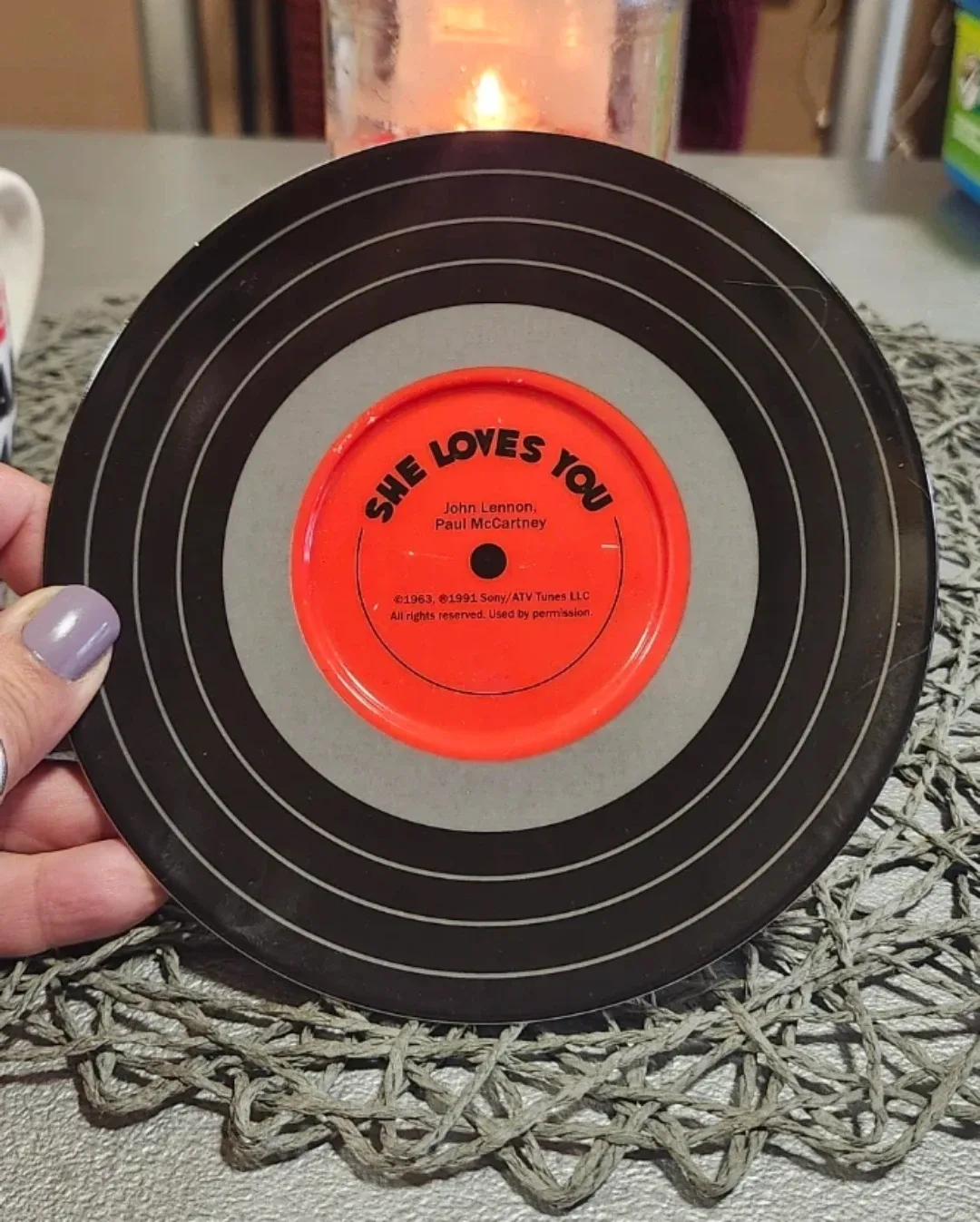 THE BEATLES "SHE LOVES COFFEE CUP AND SAUCER SET BY BLUW image indicator(4)